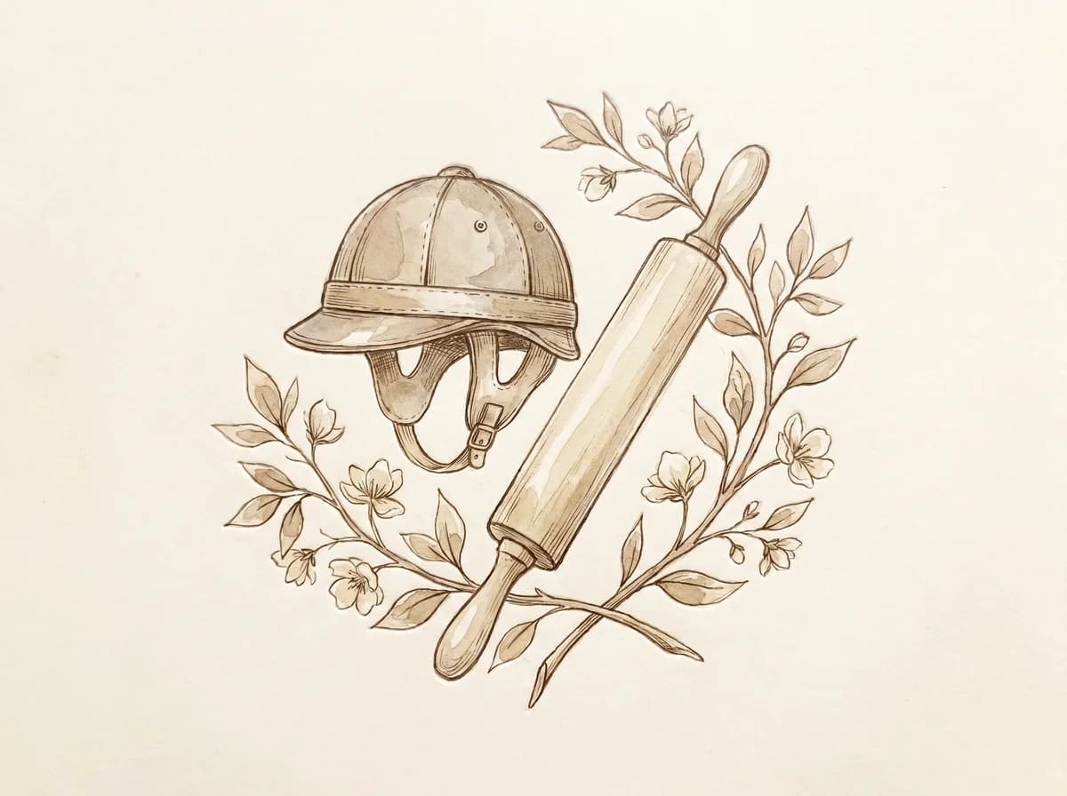 Capacete contra rolo de macarrão
